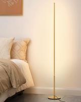 Stehleuchte Modern mit Fußschalter 146cm goldene Lichtsäule Schleswig-Holstein - Bad Oldesloe Vorschau
