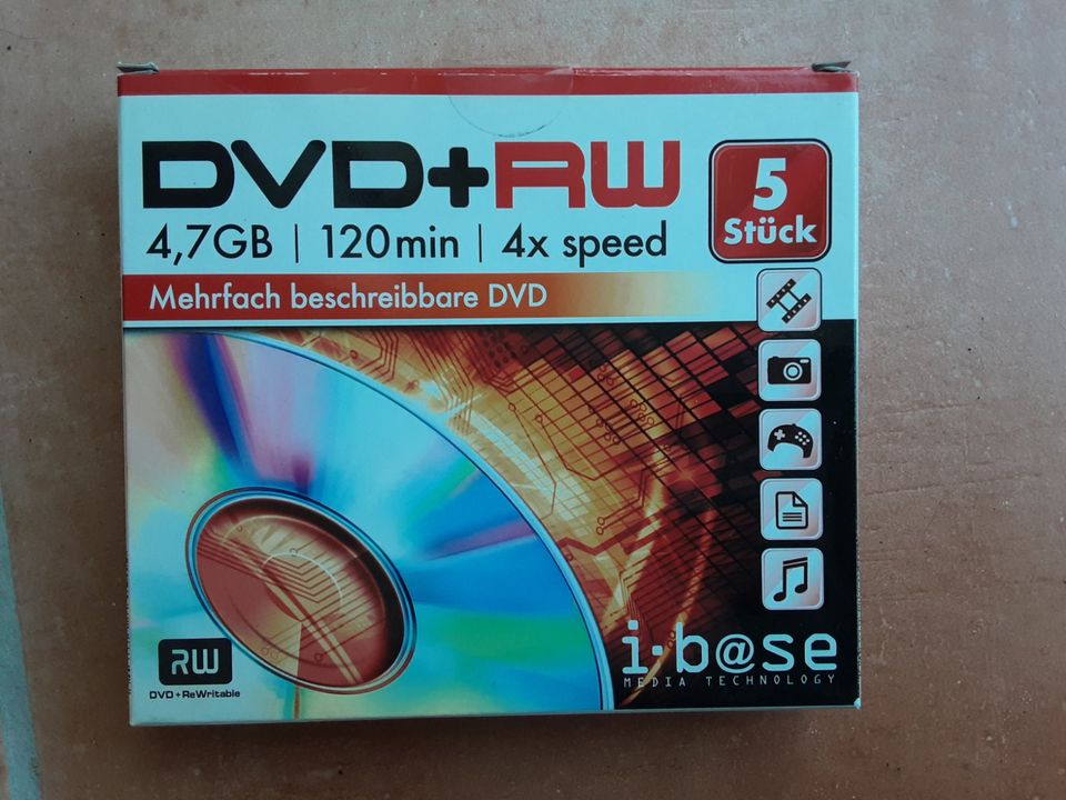 i-base DVD+RW DVD+Recordable 4,7GB 120min 4x speed in Achim