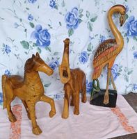 Holztiere Elefant Pferd Flamingo Deko Vintage Kreis Pinneberg - Elmshorn Vorschau