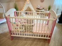 Babybett Kinderbett 60 x 120 Prinzessin Princess rosa weiß Mädche Nordrhein-Westfalen - Bedburg Vorschau