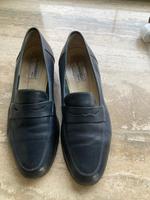 Loafer. Mokassin, Slipper,Lederschuhe, 38 ½ , Dunkelblau, Mailand Bayern - Kumhausen Vorschau