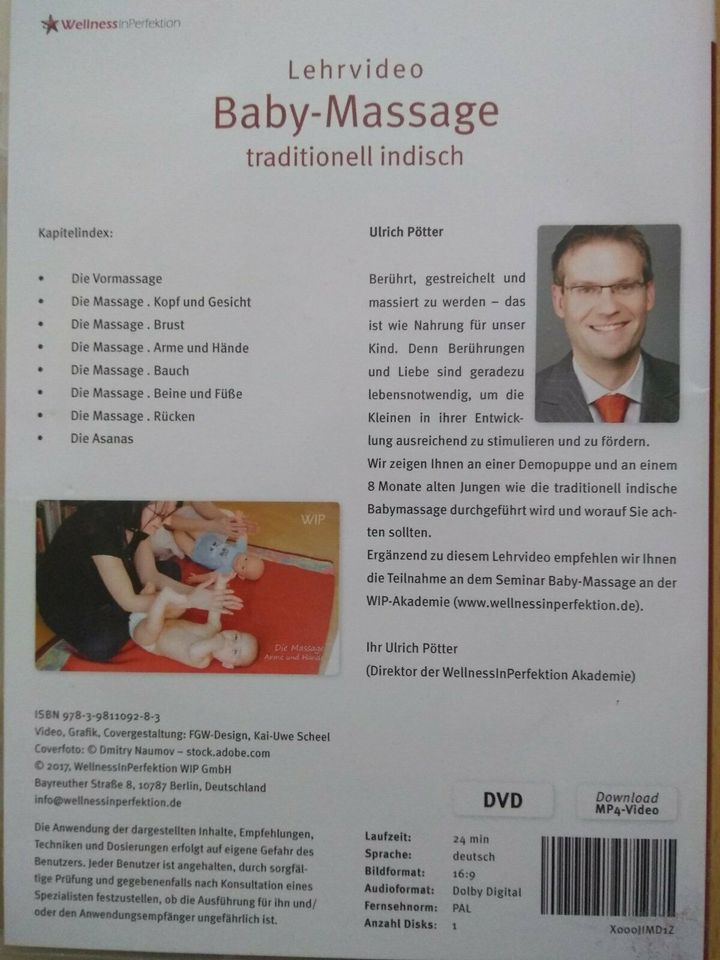 DVD Babymassage traditionell indisch w.neu Lehrvideo inkl Versand in Drensteinfurt