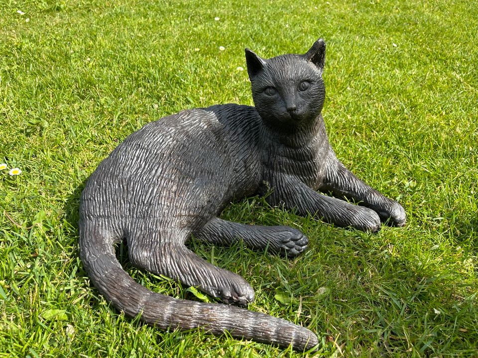 Bronzefigur Katze lebensgroß 9,2 kg in Iserlohn