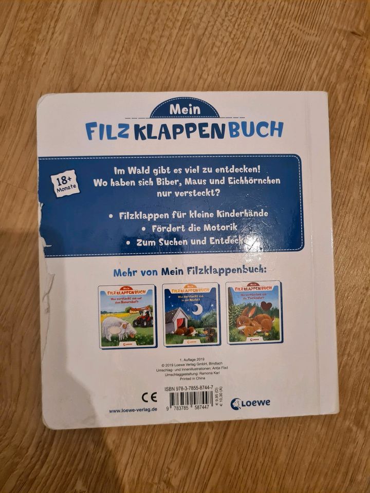 Filzklappenbuch Pappbilderbuch Was versteckt sich im Wald in Heidelberg