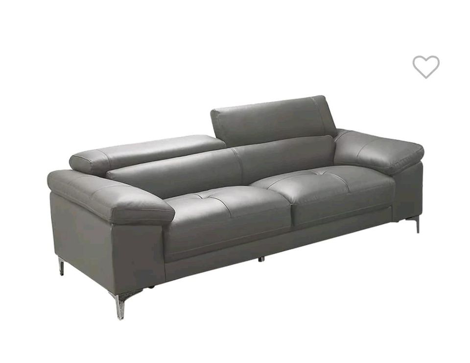 NEU❗Leder - Sofa/Couch 3- + 2- Sitzer Anthrazit Sitzgarnitur in Landstuhl