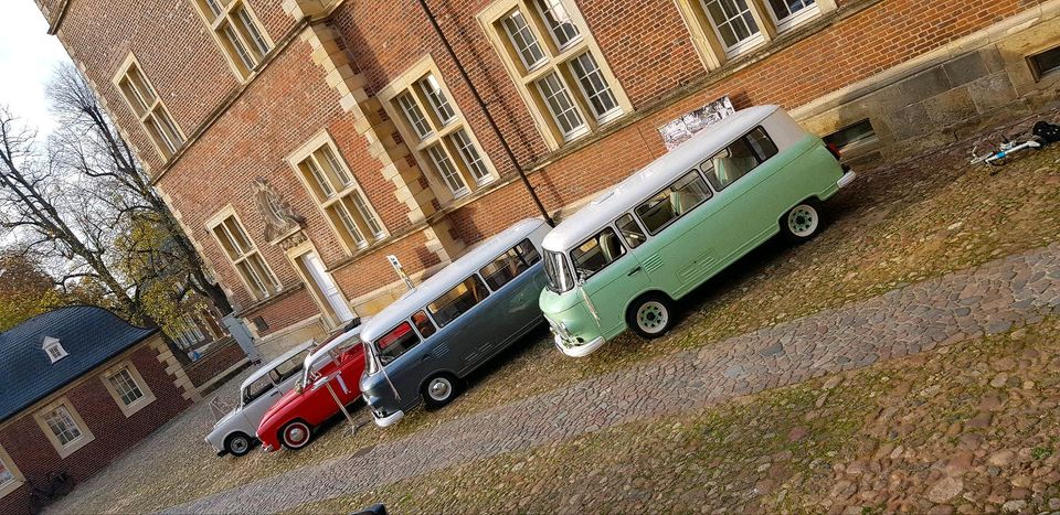 Hochzeitsauto mieten Hochzeitsbulli Bulli Oldtimer Barkas b1000 in Vreden