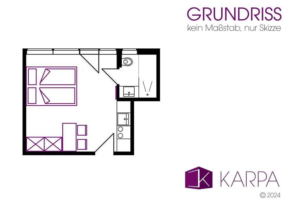 Faktor 18 / ca. 5,5 % Rendite: Altersgerechte Neubau 1-Zimmer Wohnung in Hamburg - Rahlstedt in Hamburg