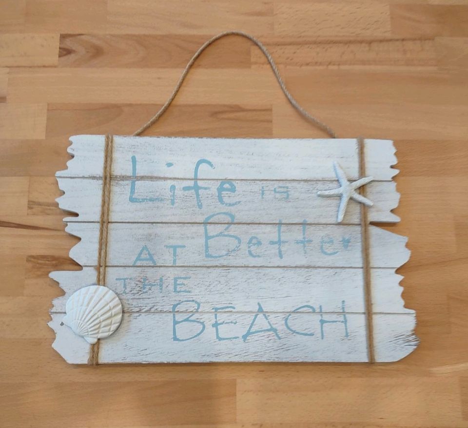 Maritimes Deko Schild mit Spruch Maße: 36 x 23 cm in Forchtenberg