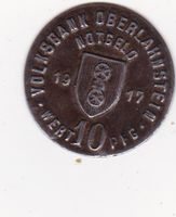 Städtenotgeld Oberlahnstein, 10 Pfennig 1917, vorzüglich Rheinland-Pfalz - Koblenz Vorschau