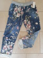 Damen Jogpants Gr 46 48 50 Italy Hose Stretch Boyfriend  Denim Bl Sachsen - Frohburg Vorschau