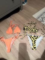Bikini S orange gelb Leoparden Muster shein Bikinis Bayern - Augsburg Vorschau