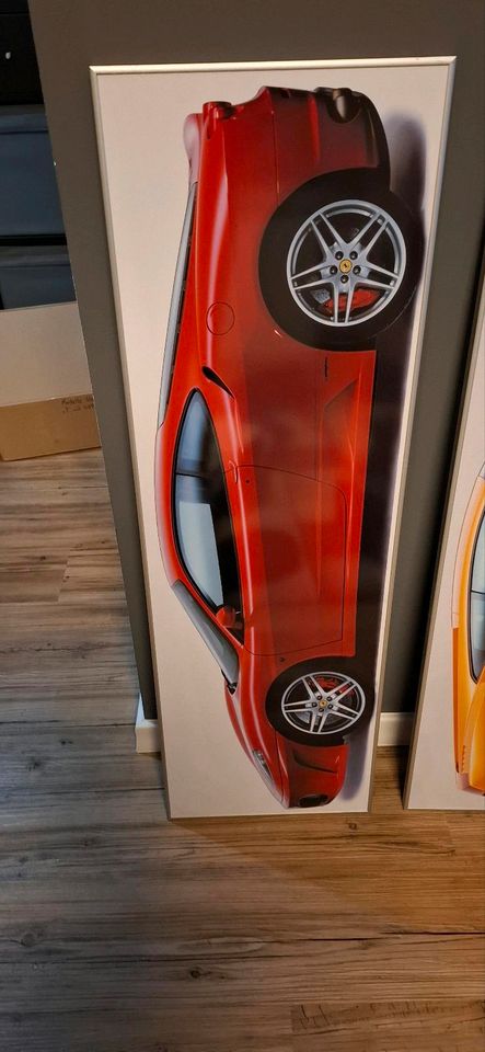 Ferrari Lamborghini Bilder Alurahmen Autohaus Werbung in Peine