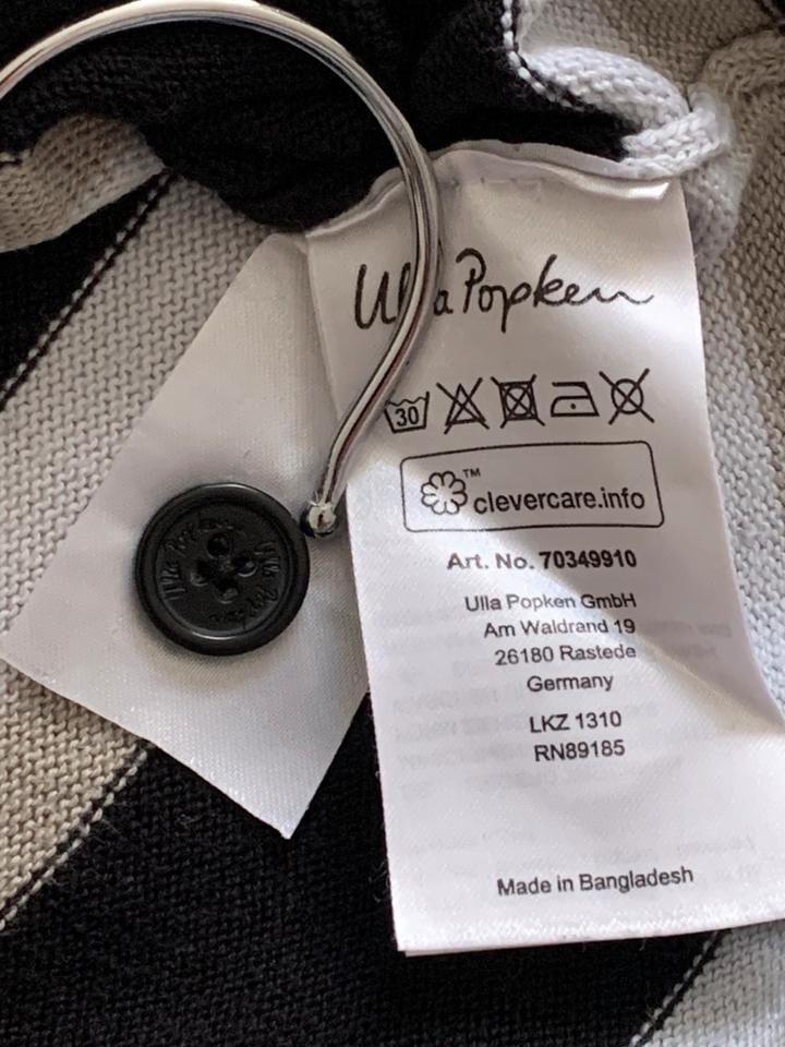 Ulla Popken Cardigan Strickjacke schwarz weiß beige 46/48 in Köln