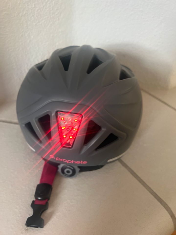 Prophete Kinderfahrrad Helm Fahhradhelm Kinder grau 48-52 cm in Wittislingen