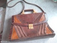 Patchwork Handtasche Krokoleder-Optik Mecklenburg-Vorpommern - Anklam Vorschau