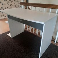 Schreibtisch weiß mit grauer Schublade Nordrhein-Westfalen - Hopsten Vorschau