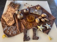 Weihnachtsdekoration Konvolut Braun Gold Sterne Kugel Stiefel Bayern - Bad Brückenau Vorschau