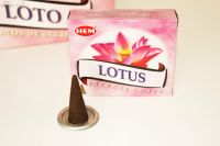 HEM Räucherkegel "Lotus" + Metalluntersetzer Räucherwerk Sachsen - Striegistal Vorschau