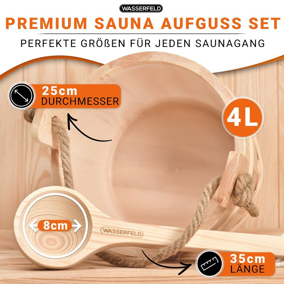 Rabatt50%-Saunaeimer-Saunakübel-Saunazubehör-Wellness-Sauna-Neu in Mühlhausen