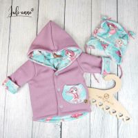 Handmade SOFORTKAUF Baby Set Jacke Glitzer Altrosa & Mütze Gr. 68 Brandenburg - Biesenthal Vorschau