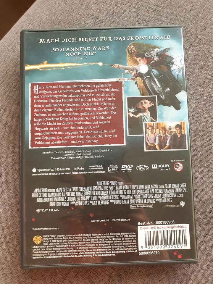 Harry Potter und die Heiligtümer des Todes- Teil 1- DVD in Hannover