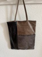 Damen Leder Handtasche von Ceanne schwarz/grau/braun Frankfurt am Main - Bockenheim Vorschau