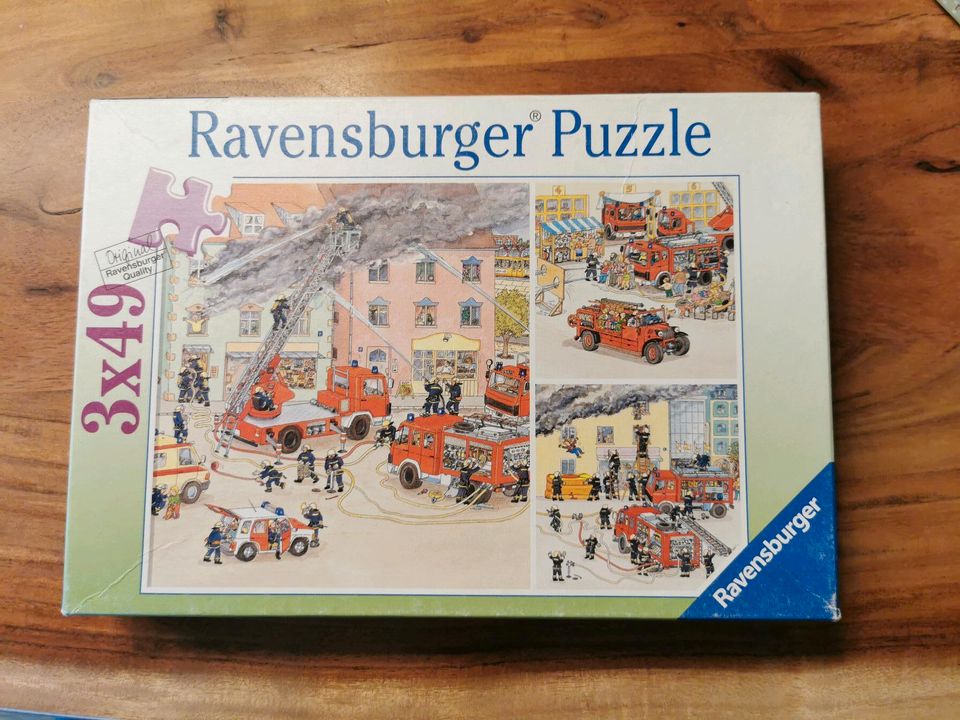 3 x Puzzle Feuerwehr 49 Teile 5+ in Ruppertsberg