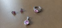 Schmuckset: Ring + Ohrringe + Anhänger Zirkonia rosa Edelstahl Niedersachsen - Oldenburg Vorschau