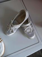 Adidas Ballerina flach weiß silber Größe 40 Bayern - Oberschwarzach Vorschau