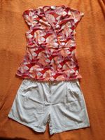 Shorts/ kurze Hose +Tunika/Überwurf/Bluse orange/rot, Gr. L Schleswig-Holstein - Bollingstedt Vorschau