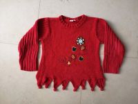 Pullover, rot, Gr. 110/116 Mitte - Tiergarten Vorschau