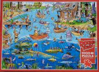 Puzzle 1000 T.  "Gone Fishing"  Doodle Town  v. Cobble Hill Bayern - Straubing Vorschau