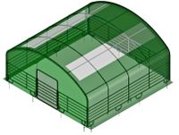 Rundbogenhalle 8 x 8 x 4 m Weideunterstand PVC-Plane 650 g/m² Weidezelt Witterungsschutz Unterstand Pferdeunterstand robust Lagerzelt NEU 9063456 Schleswig-Holstein - Großenwiehe Vorschau