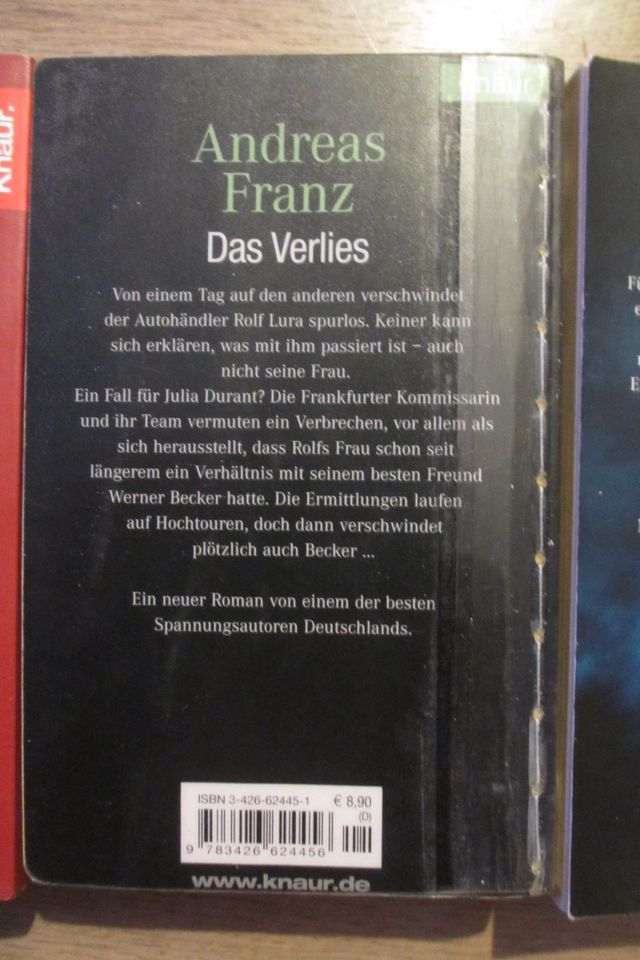 Andreas Franz - Das Todeskreuz / Unsichtbare Spuren / Das Verlies in Notzingen