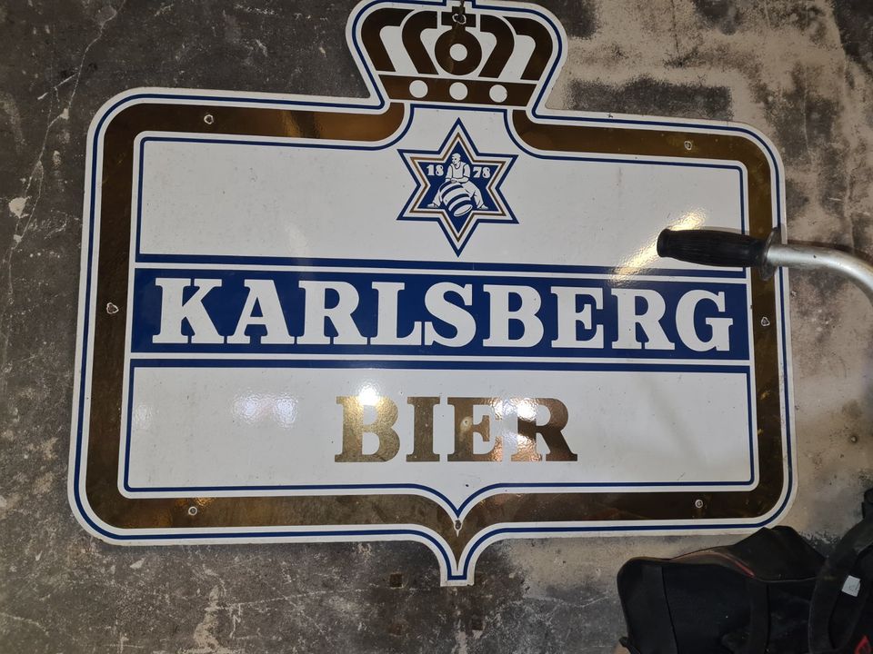 Emaile Karlsberg Schild in Lebach