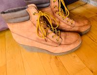 Schuhe mit Keilabsatz, beige/braun, Gr. 41 Bayern - Ergolding Vorschau
