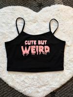 Damen Crop Top - „cute but weird“ - Gothic Grunge Y2K Nordrhein-Westfalen - Werl Vorschau