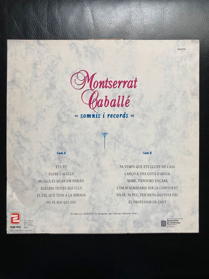 Montserrat Caballé / Somnis I Records - Vinyl LP Schallplatte in Bietigheim-Bissingen