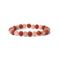 Mondstein/Pfirsich mit Rudraksha Samen - Armband - NEU! Berlin - Reinickendorf Vorschau