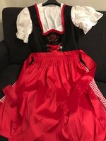 Dirndl schwarz/rot, Gr. 44, TCM mit Kurzarmbluse Rheinland-Pfalz - Neuwied Vorschau