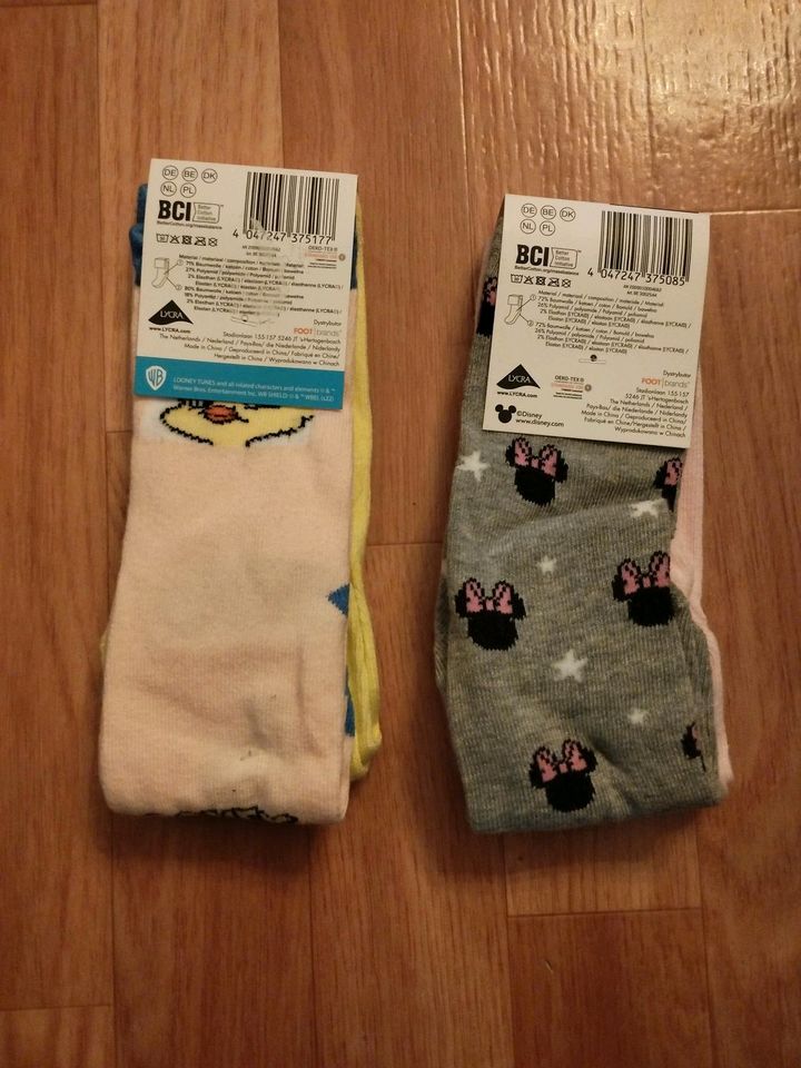 Socken Strümpfe Tweety/Minnie Mouse Doppelpack Gr 31-34 Neu OVP in Wolfen