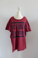 Tommy Hilfiger Denim Männer T-Shirt burgundrot blau Print Gr. L Neuhausen-Nymphenburg - Neuhausen Vorschau