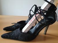 Pumps zum Binden schwarz Stoff Gr 39 Bayern - Regensburg Vorschau