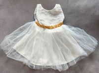 Hochzeitskleid/Wedding/Spitzenkleid/Goldene Schleife Gr. 110 Hessen - Linsengericht Vorschau