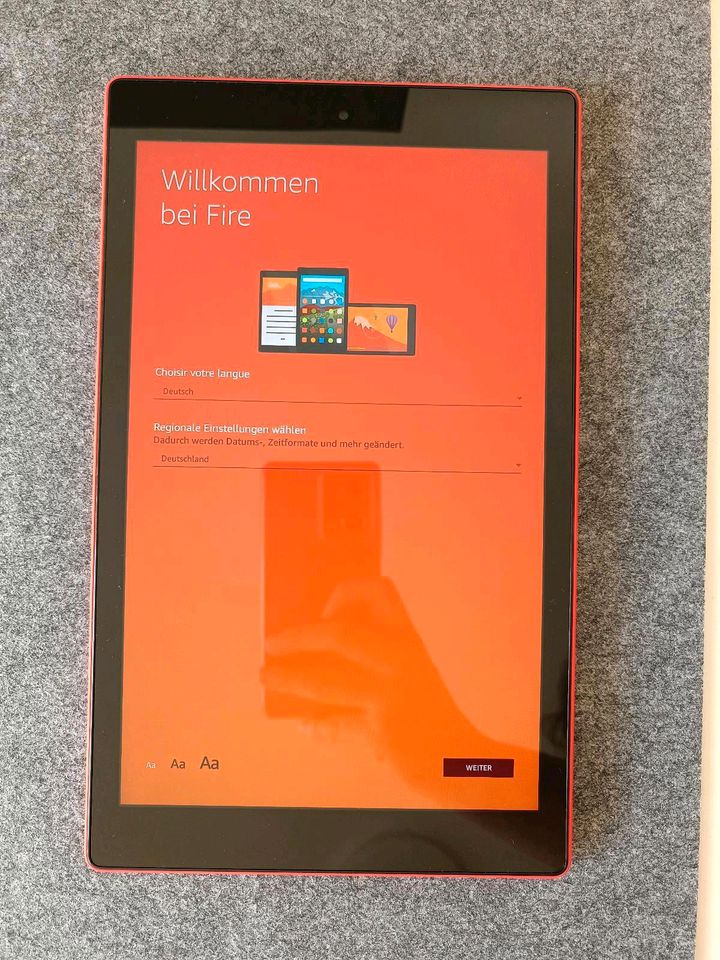 Tablet Amazon Fire HD 10 7. Generation rot in Nürnberg (Mittelfr)