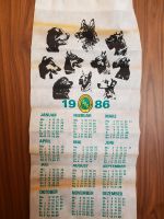 Stoffkalender DDR 1986 vom SDG für Schäferhundfreunde Sachsen - Markkleeberg Vorschau