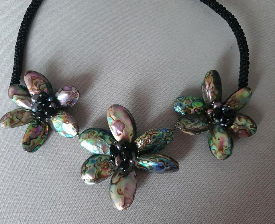 XXL Abalone Collier Handarbeit in Düsseldorf