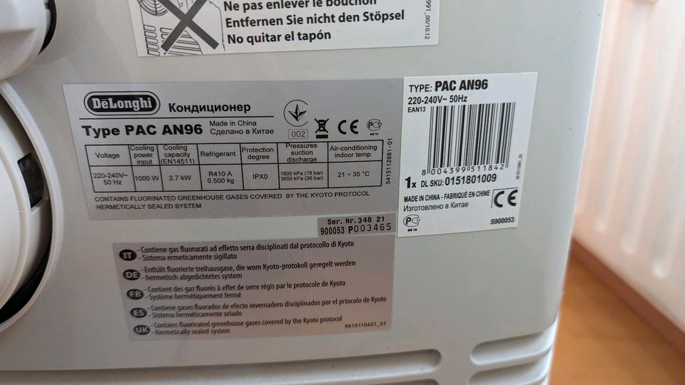 Klimaanlage DeLonghi PAC AN96 in Baden-Württemberg - Esslingen | eBay  Kleinanzeigen ist jetzt Kleinanzeigen