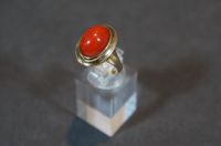 Vintage Ring mit rotem Schmuckstein aus 333er Gelb - Gold Düsseldorf - Eller Vorschau