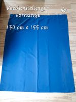 Verdunkelungsvorhänge blau 130x155cm 4x Bayern - Untermeitingen Vorschau